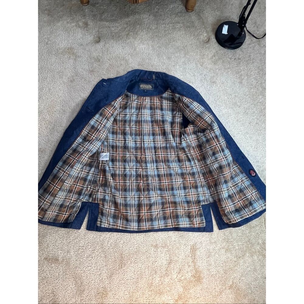 Pendleton Women’s Wool Jacket Blue Plaid Lined Size 6 Vintage - Picture 6 of 13